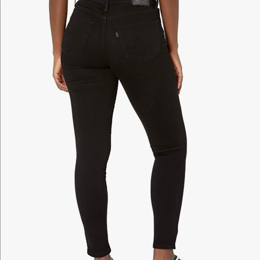 Levi’s 721 High Rise black skinny jeans. 25 - Picture 2 of 3